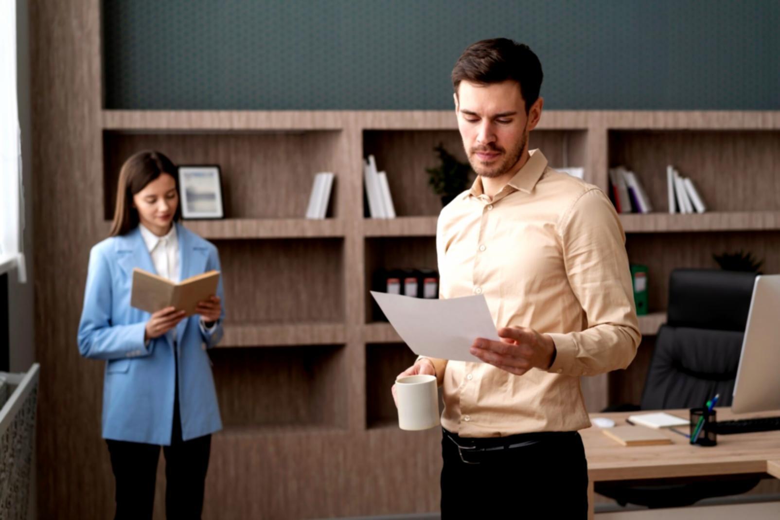 Análisis financiero profesional con gráficos y documentos empresariales